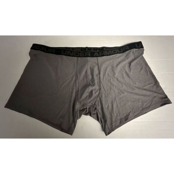 Under Armour 2 Pairs Big & Tall Men's Sz 5XL Gray Boxer Briefs - Picture 2 of 7